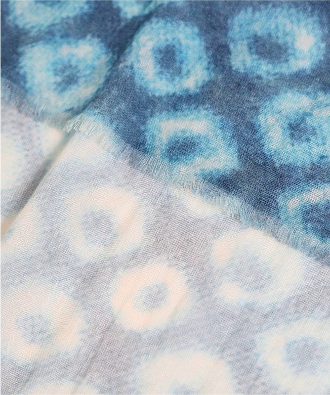 Ahujasons Shadow Denim Print Scarf