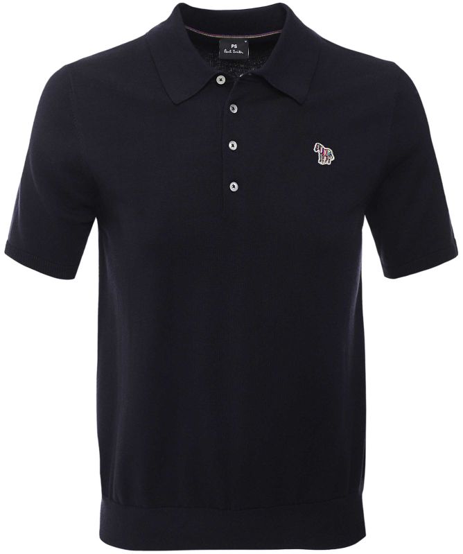 Paul Smith Knitted Zebra Polo Shirt
