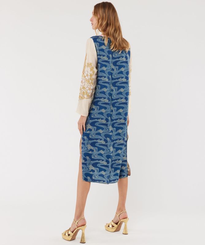 Me369 Violet V-Neck Dress