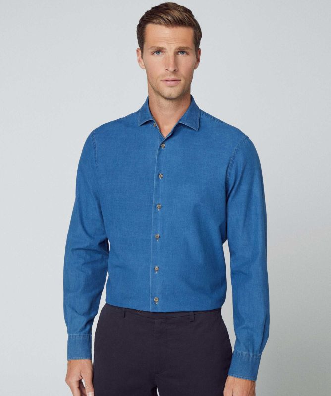 Hackett Classic Fit Denim Shirt