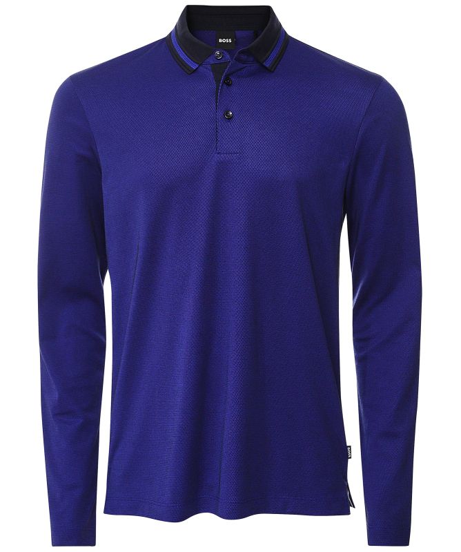 BOSS Long Sleeve Pleins 23 Polo Shirt
