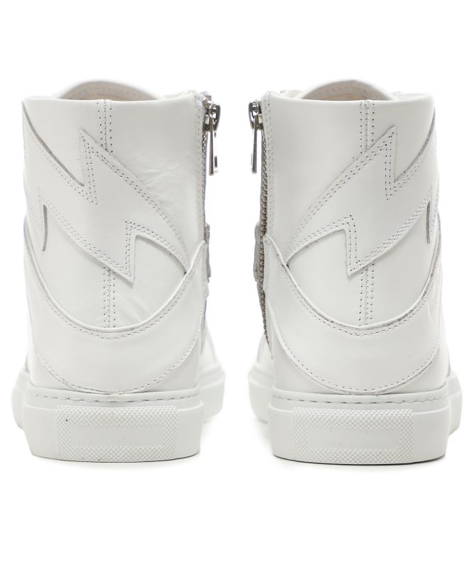 Zadig and Voltaire High Leather Flash Sneakers