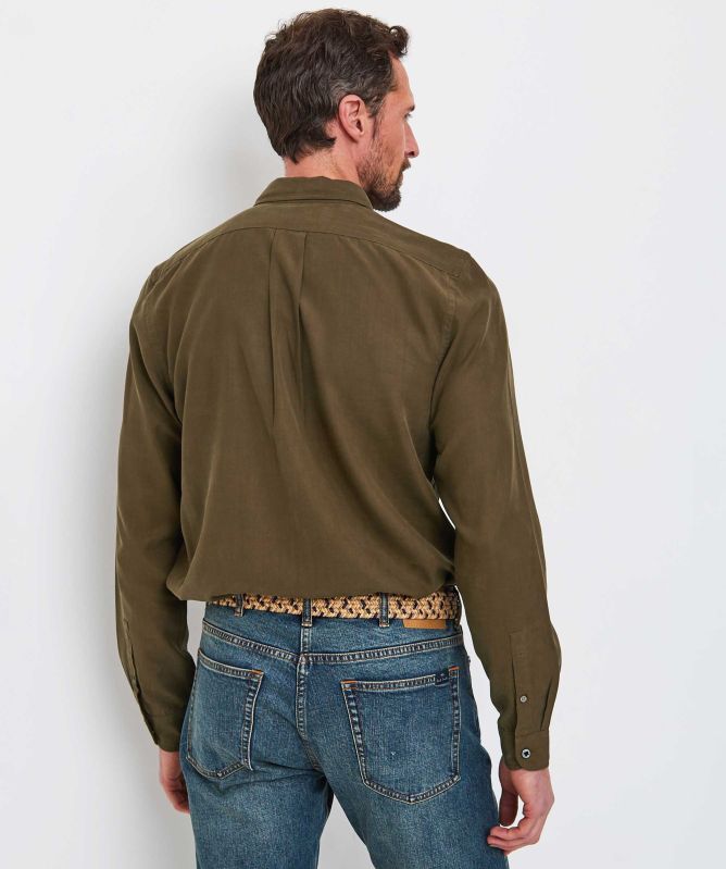 Paul Smith Regular Fit Lyocell-Cotton Shirt