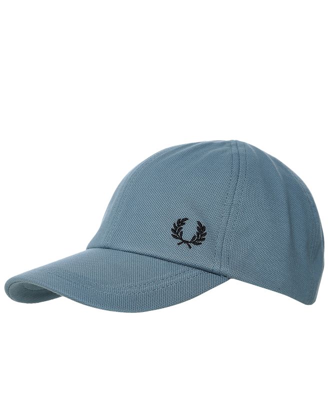 メンズウェア FRED PERRY Pique Classic Cap U84 Classic Pique Cap - Navy / Dark Caramel | Accessories | Hats