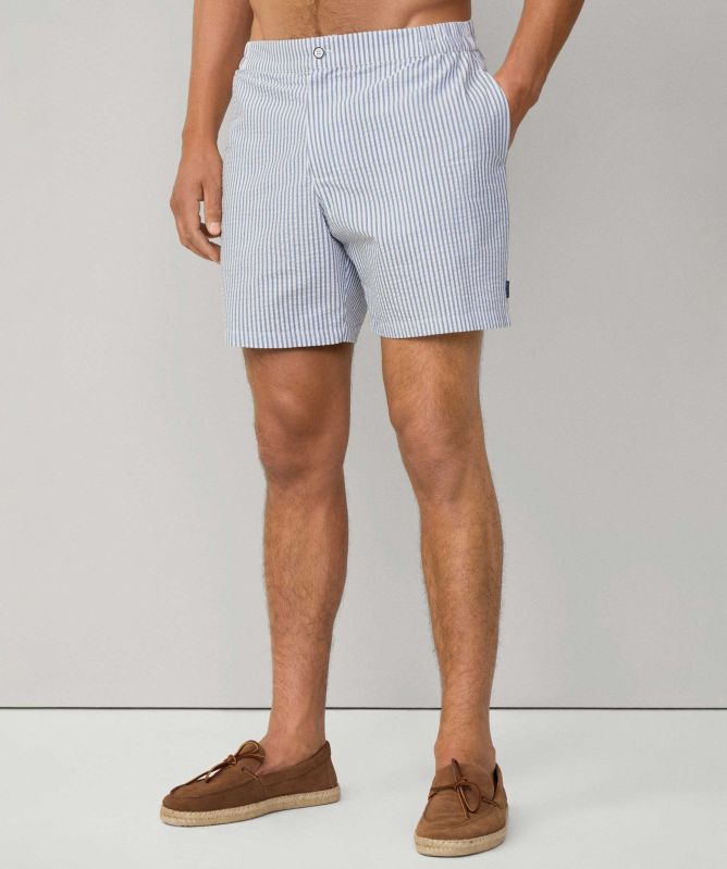Hackett Tailored Seersucker Swim Shorts