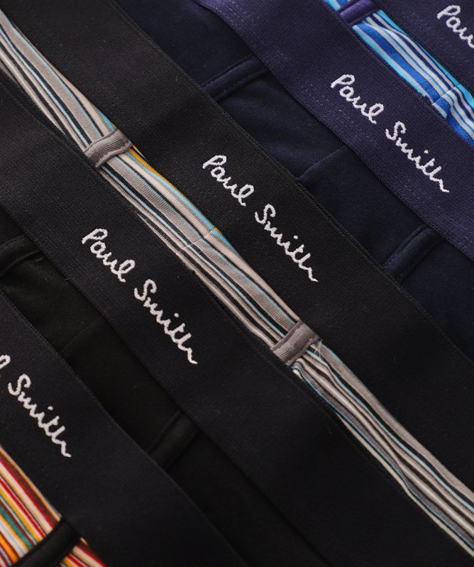 Paul Smith Striped and Plain Boxer Briefs 5 Pack