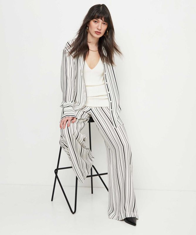 JOSEPH Silk Bold Blouse