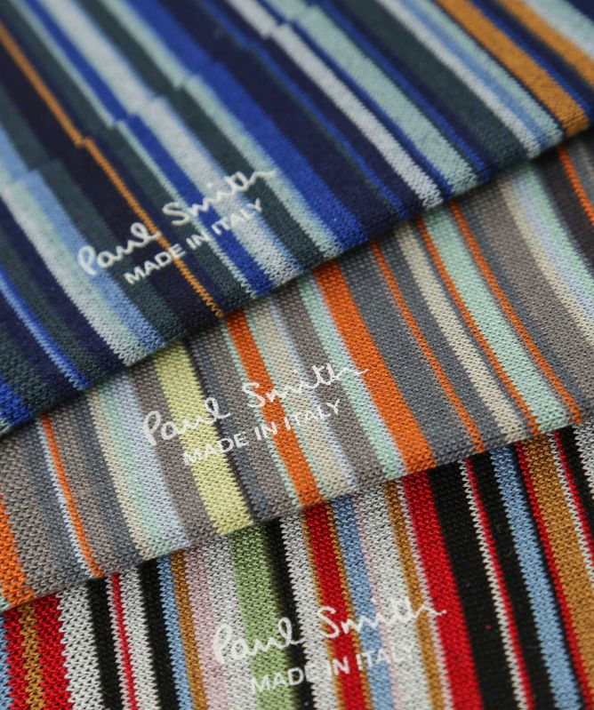 Paul Smith Signature Stripe Loafer Socks 3 Pack