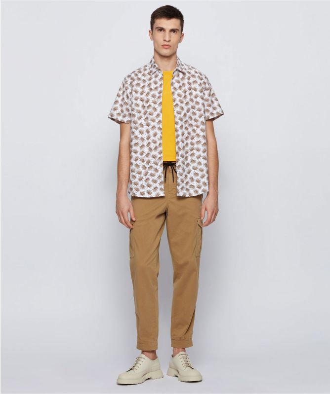BOSS Regular Fit Printed Rash Shirt