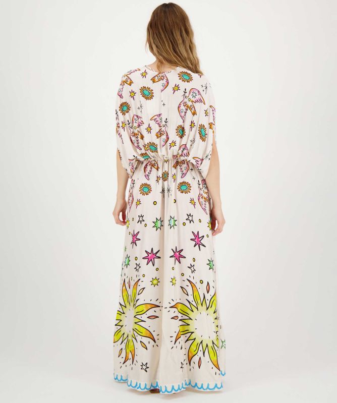 Me369 Rose Enlightenment Kaftan Dress