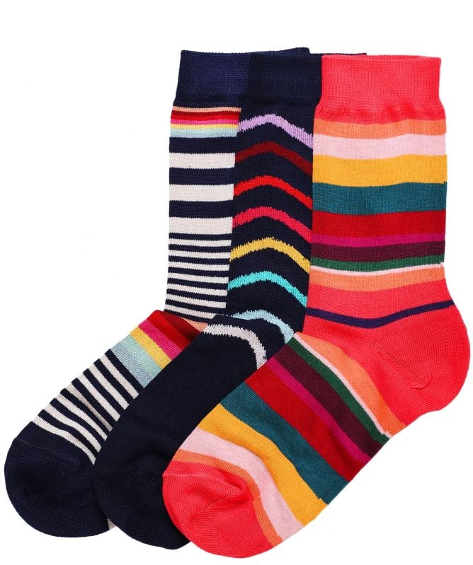 Paul Smith Swirl Stripe Socks Three Pack