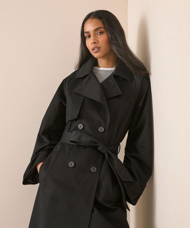 Nobody's Child Double-Breasted Ericana Trench Coat