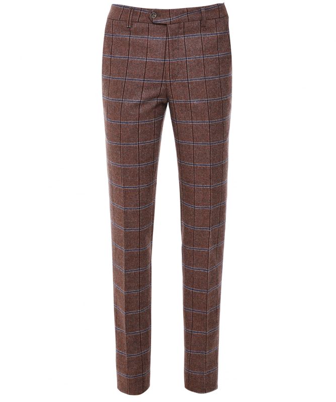 MMX Slim Fit Windowpane Check Lupus Pants
