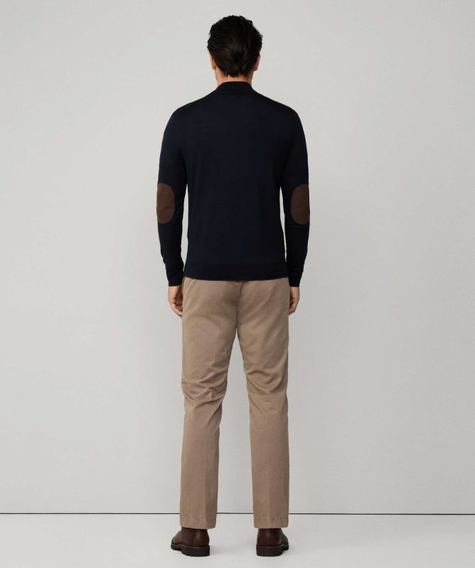 Hackett Merino Silk Half-Zipper Sweater