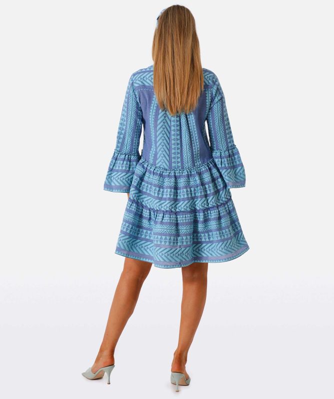 Devotion Twins Ella Cotton Blend Tiered Mini Dress | Jules B