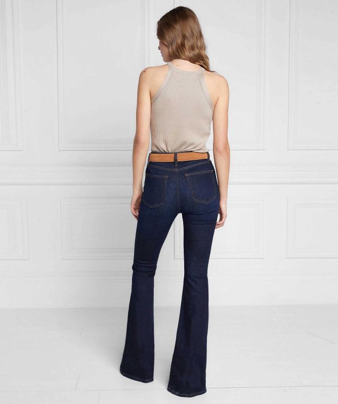 Holland Cooper High Rise Flared Jeans