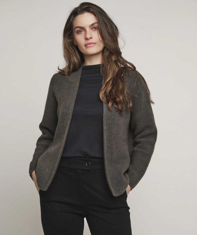 Rino and Pelle Juka Short Knitted Cardigan