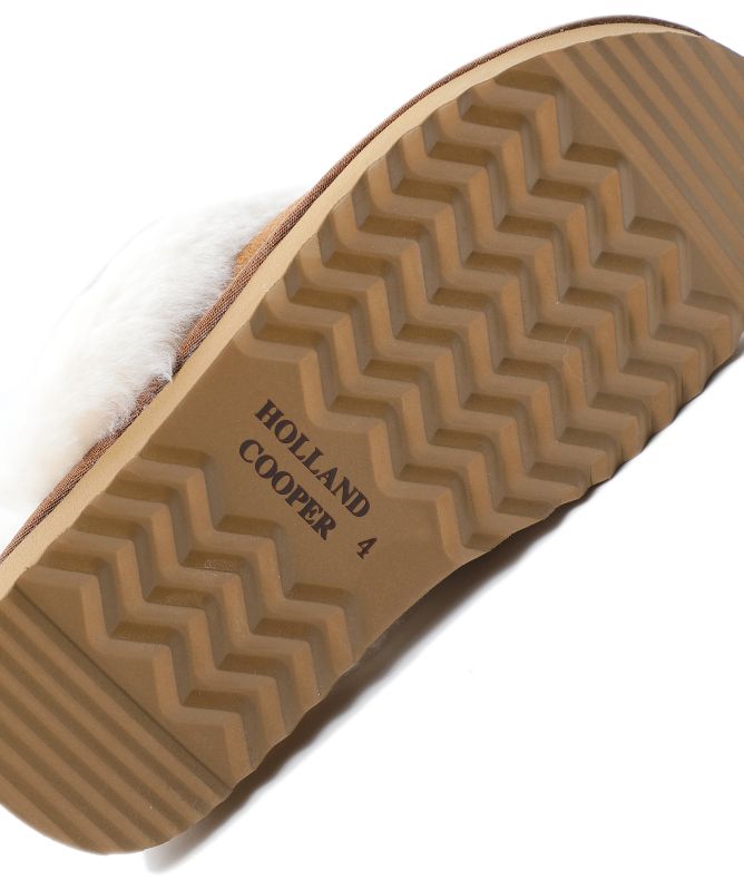 Holland Cooper HC Shearling Slippers