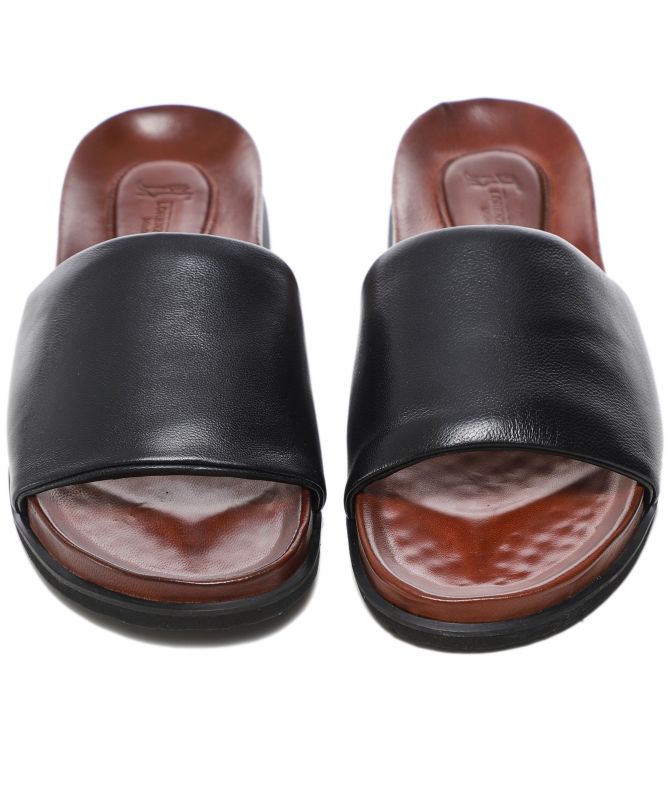 Lorenzo Masiero Fascia Dritta Leather Sliders
