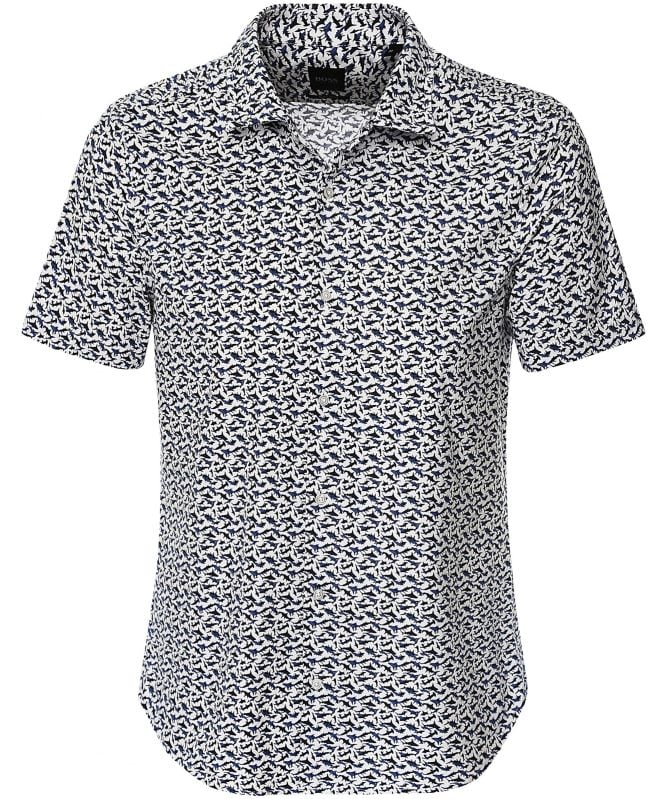 BOSS Regular Fit Printed Rash Shirt