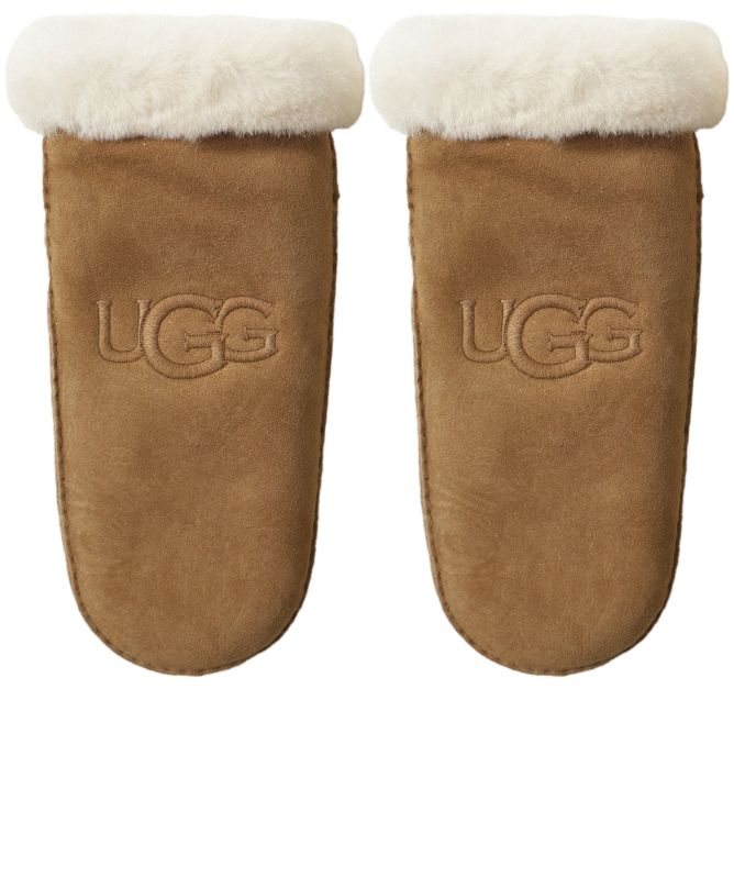 UGG Sheepskin Embroidered Mittens