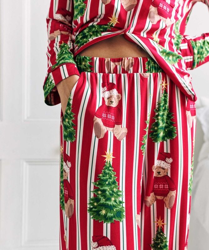 Chelsea Peers Christmas Teddy Bear Long Pyjamas