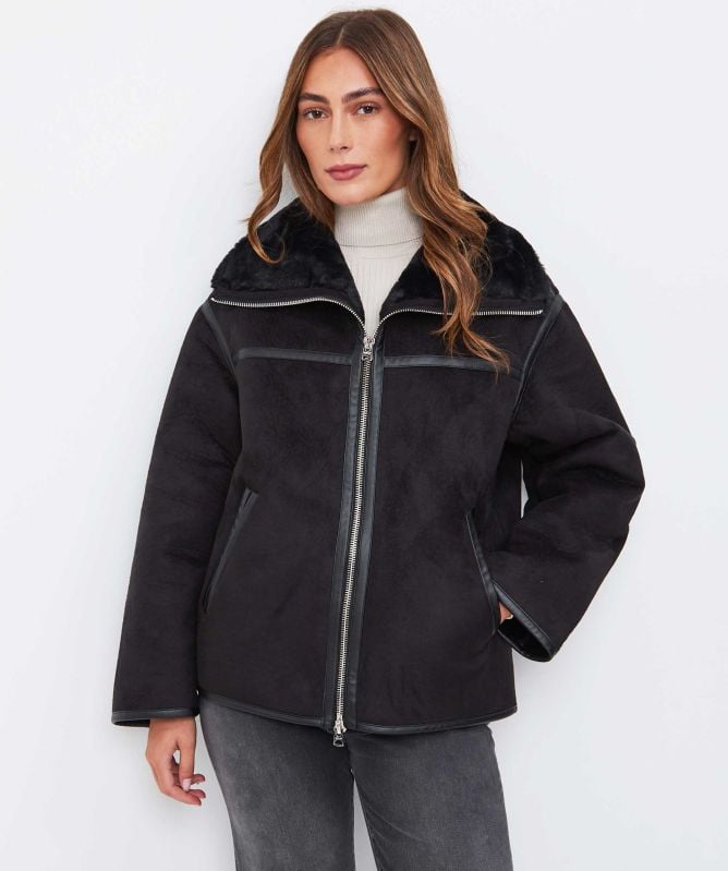 Replay Faux Shearling Jacket