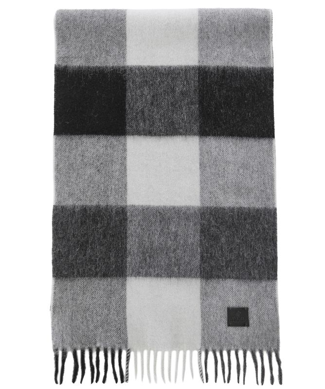 Amanda Christensen Wool Block Check Scarf