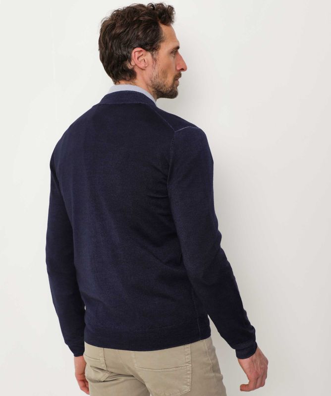 Thomas Maine Merino Zip Cardigan