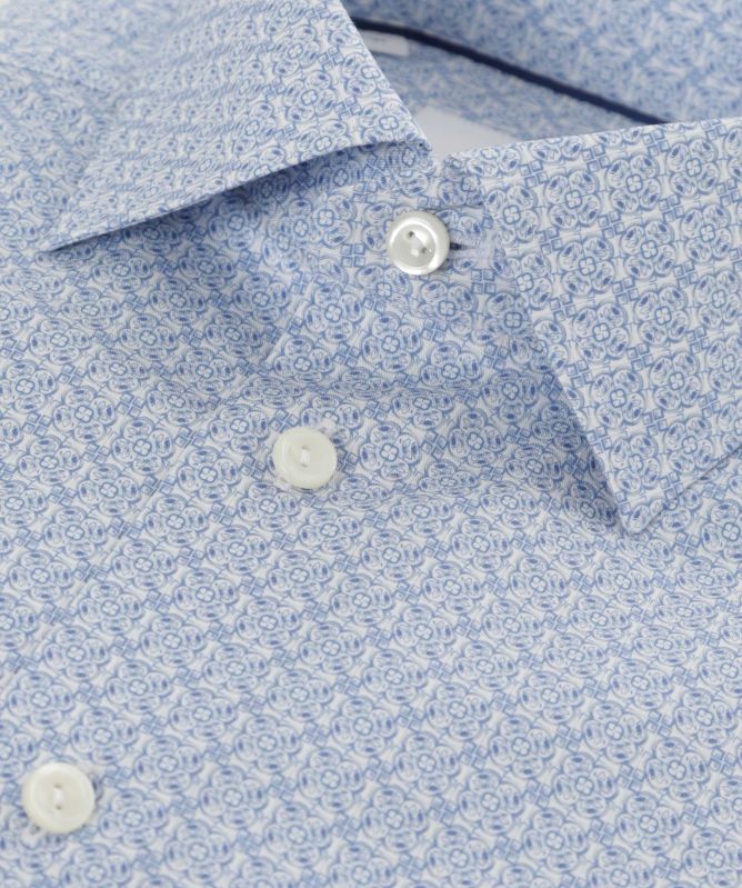 Eton Slim Fit Geometric Twill Shirt