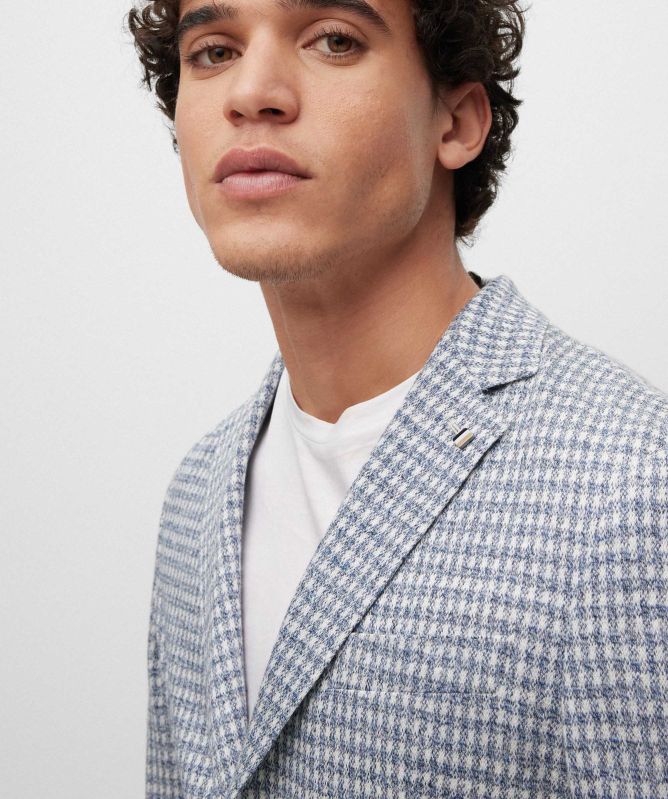 BOSS Slim Fit Linen C-Hanry Jacket