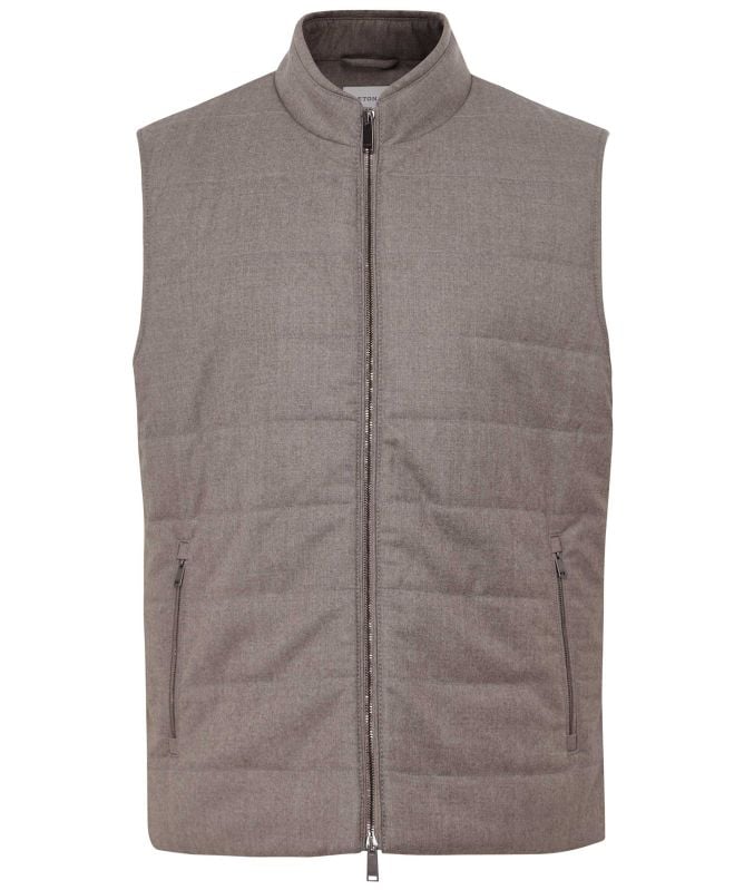Eton Quilted Wool Vest