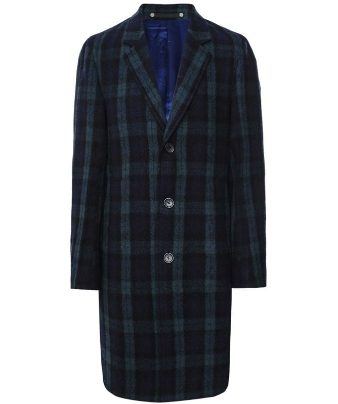 Paul Smith Wool Check Overcoat