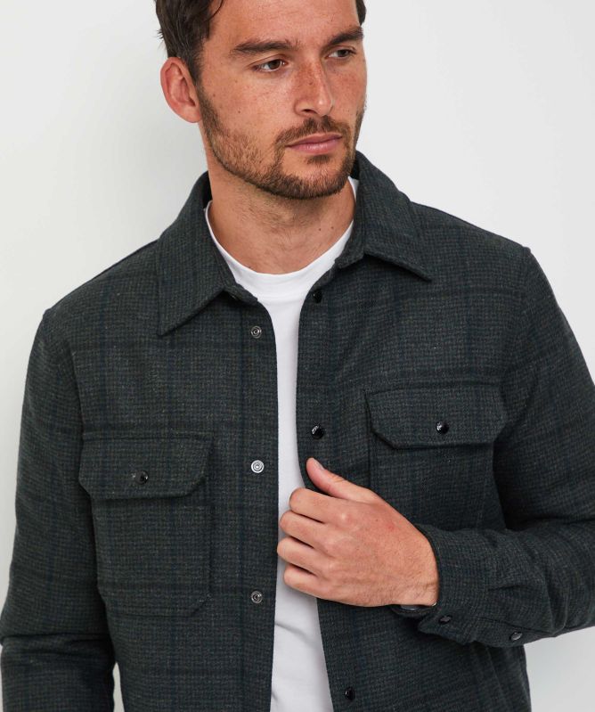 Woolrich Alaskan Wool Check Overshirt