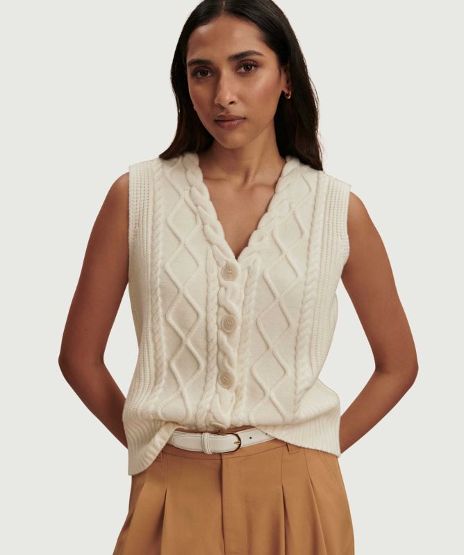 Varley Tatyana Cable Knit Tank top