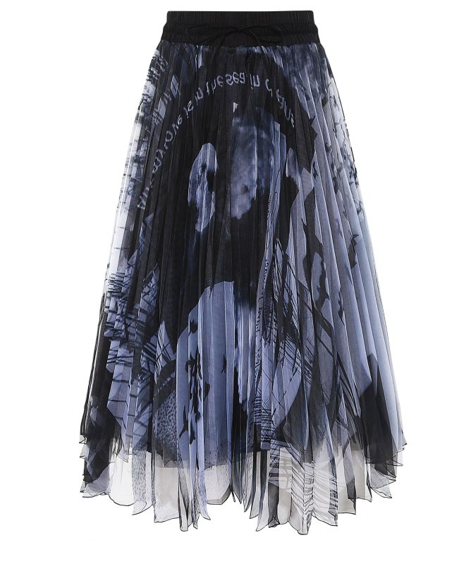 NU London Pleated Midi Skirt