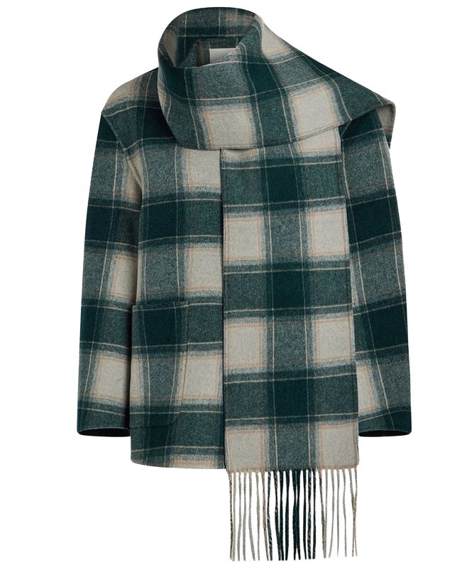 Varley Alderton Check Scarf Coat