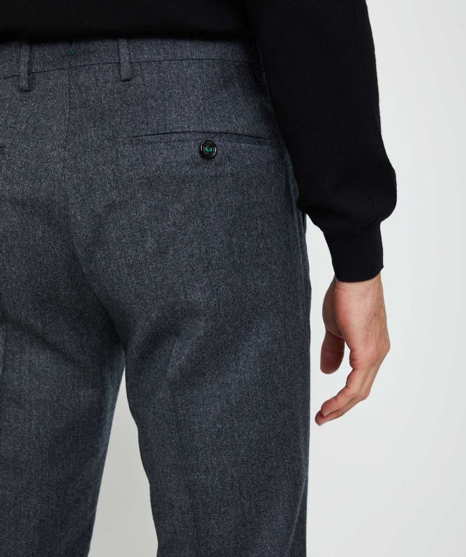 Berwich Slim Fit Virgin Wool Trousers