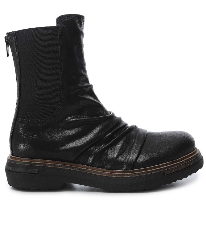 Patrizia Bonfanti Toki Crinkled Leather Ankle Boots