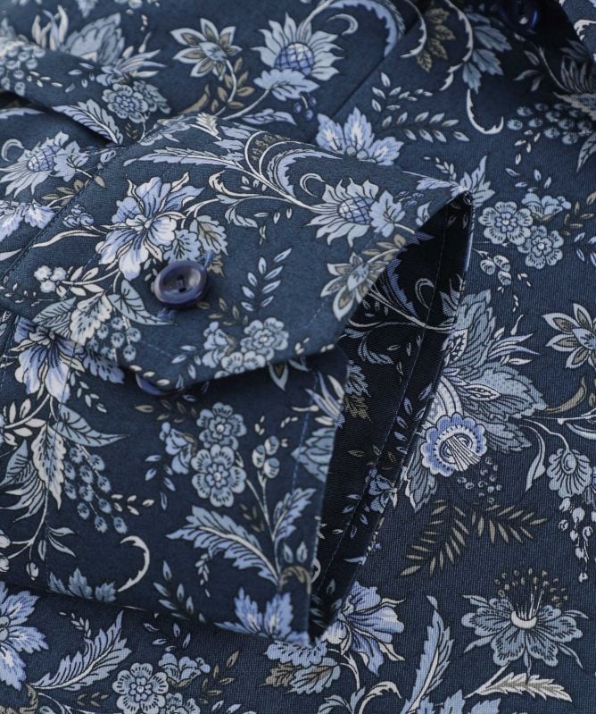 Eton Slim Fit Floral Twill Shirt