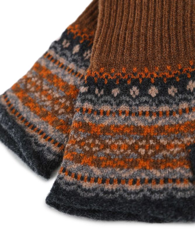 ERIBÉ Alloa Pure Wool Open Mittens