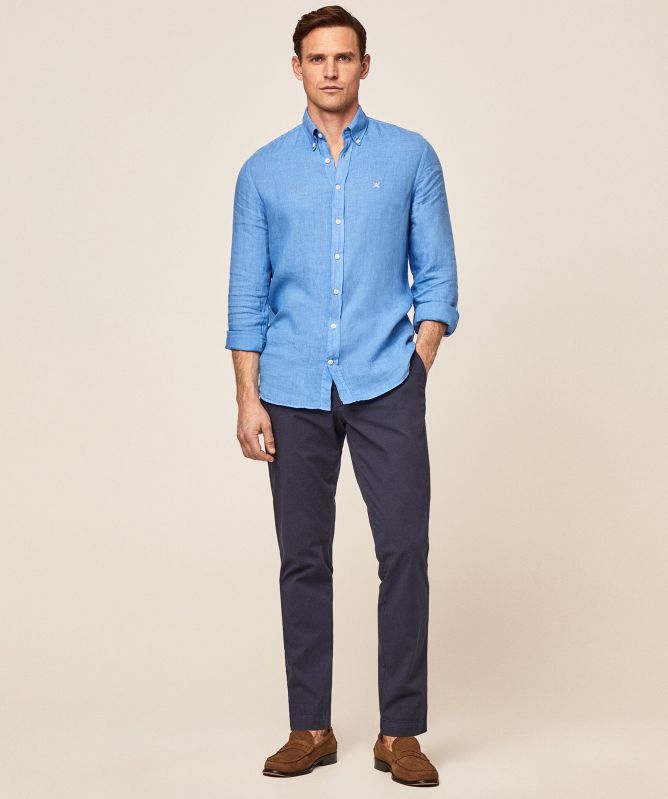 Hackett Slim Fit Linen Shirt