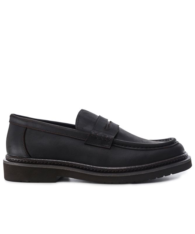 Ahler Leather Penny Loafers