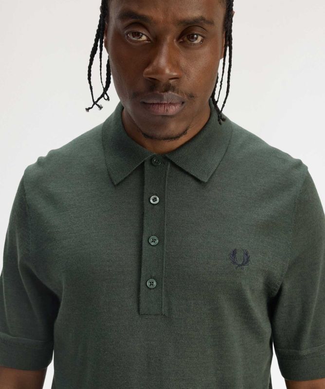 Fred Perry Merino Fine Knit Polo Shirt