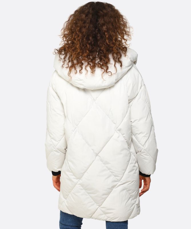 Geox Longline Quilted Hoara Coat