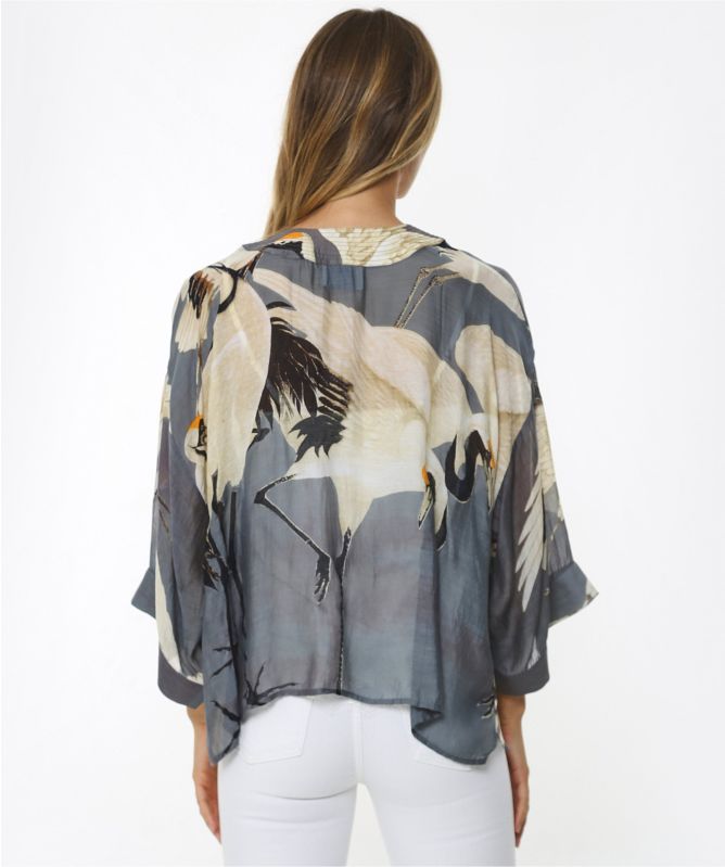 One Hundred Stars Stork Kimono