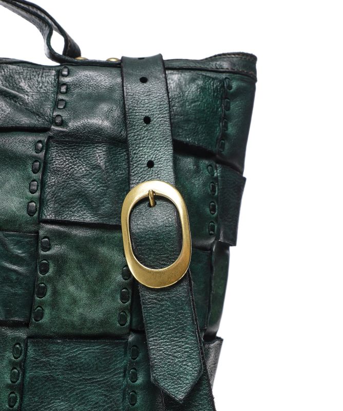 Campomaggi Edera Woven Leather Shopper Bag