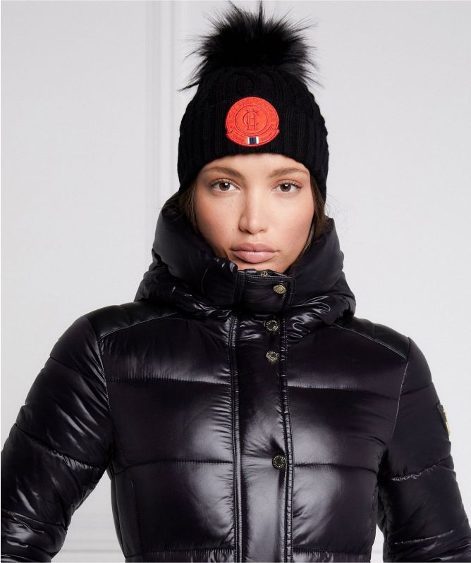 Holland Cooper Cable Bobble Hat