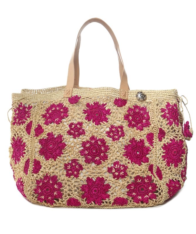 Ma.Clau Akora Large Pink Flower Bag