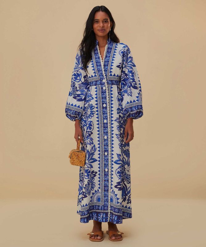 FARM Rio Flora Tapestry Maxi Dress